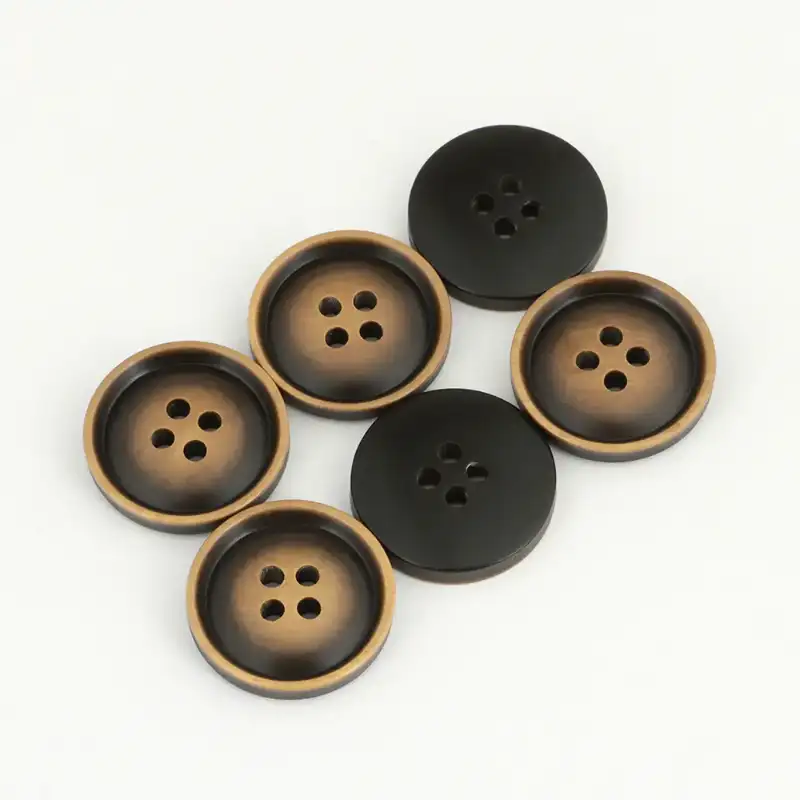 Brown - Resin Button - 32 ligne 20 mm