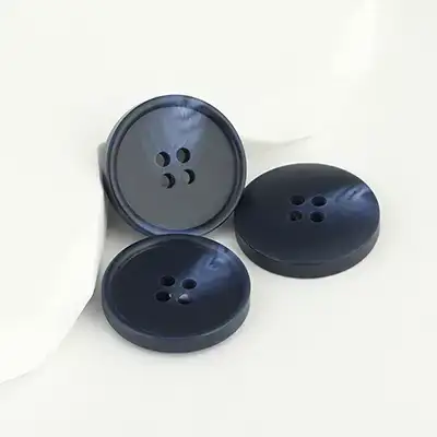 Blue - Resin Button - 32 ligne 20 mm