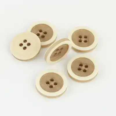 Brown - Resin Button - 32 ligne 20 mm