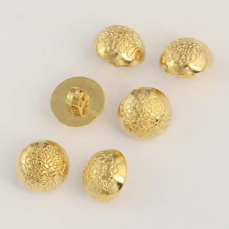 Gold - Plastic Button - 20 ligne 12 mm