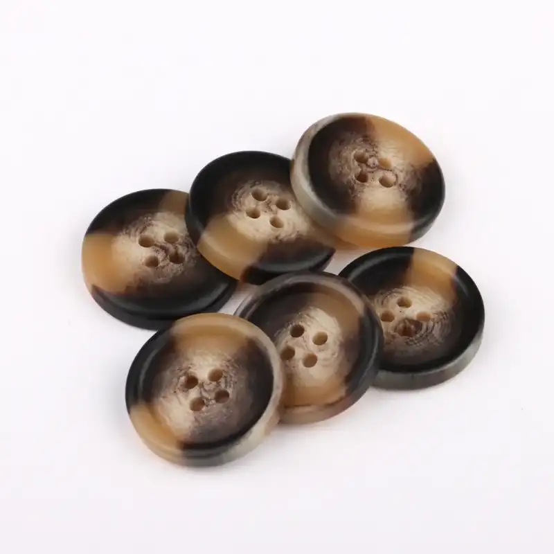 Brown - Resin Button - 40 ligne 25.5 mm