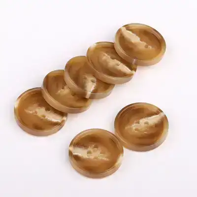 Brown - Resin Button - 40 ligne 25 mm