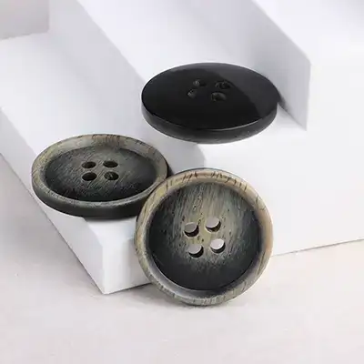 Gray 4 holes Resin Button for Overcoat buy garments accessories in bulk from China wholesaler at wholesale price free worldwide shipping Alibaba