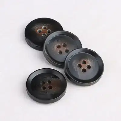 Brown - Resin Button - 40 ligne 25.5 mm