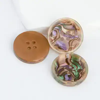 Multicolor - Resin Button - 40 ligne 25 mm