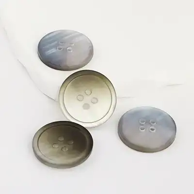 Gray 4 holes Resin Button for Overcoat buy garments accessories in bulk from China wholesaler at wholesale price free worldwide shipping Alibaba