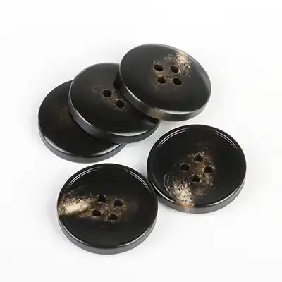 Brown - Resin Button - 40 ligne 25.5 mm