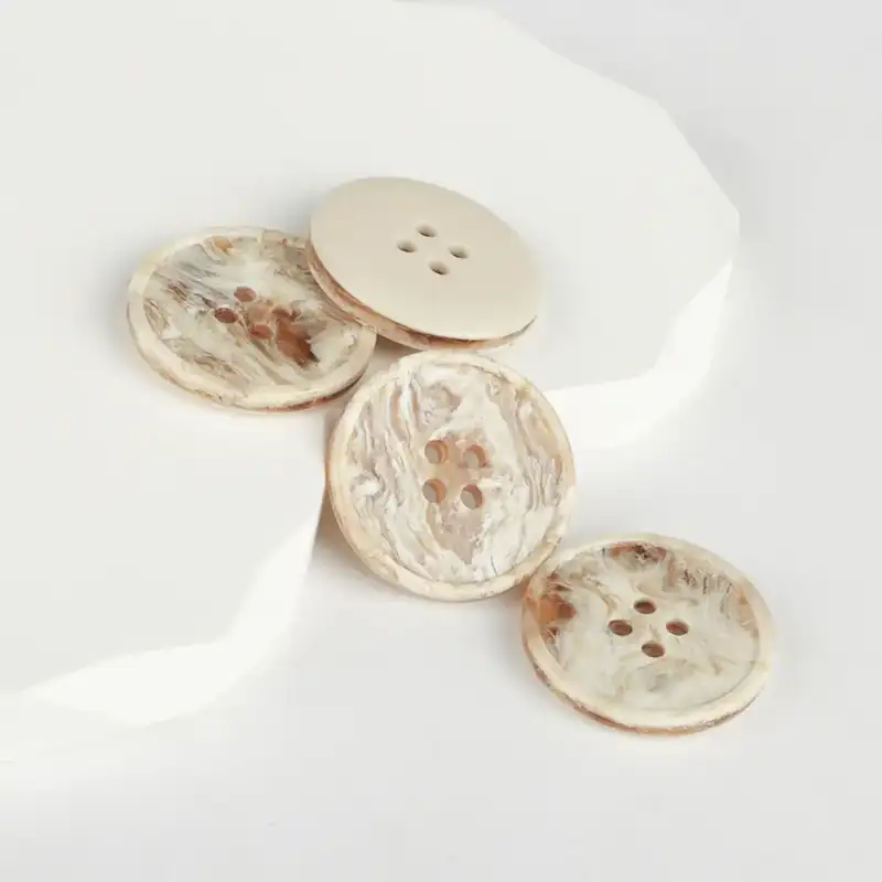 Cream 4 holes Resin Button for Overcoat buy garments accessories in bulk from China wholesaler at wholesale price free worldwide shipping Alibaba