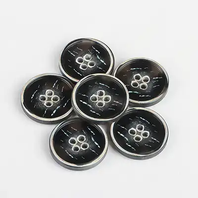 Black 4 holes Resin Button for Overcoat buy garments accessories in bulk from China wholesaler at wholesale price free worldwide shipping Alibaba