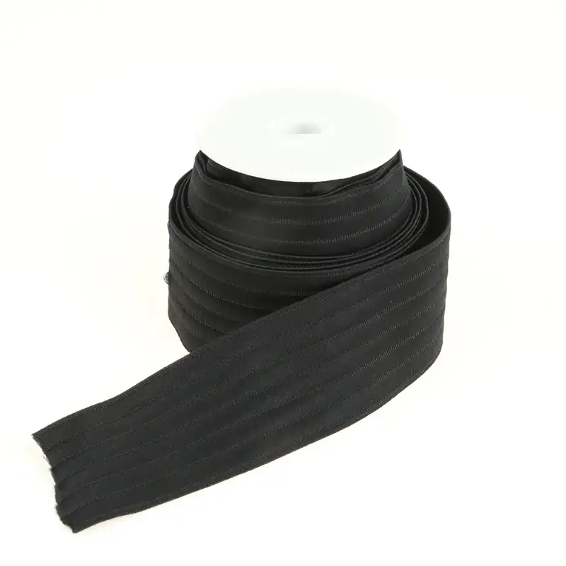 Black  Polyester Elastic / Tape for Shirt buy garments accessories in bulk from China wholesaler at wholesale price free worldwide shipping Alibaba