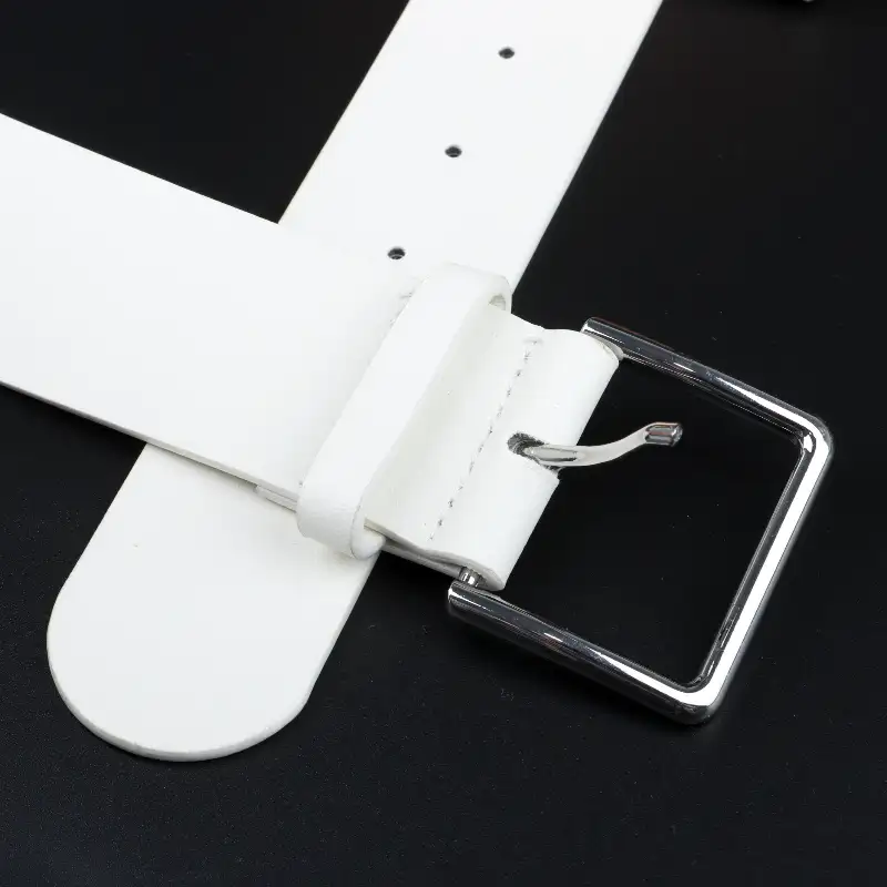 White  PU Belt for Jeans buy garments accessories in bulk from China wholesaler at wholesale price free worldwide shipping Alibaba