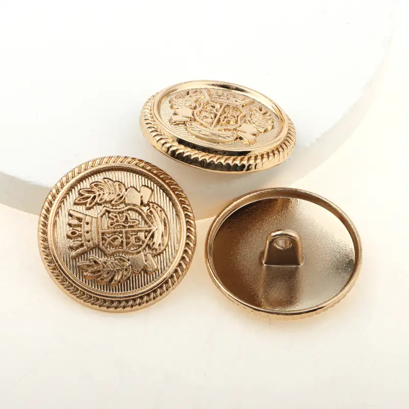 Gold 1 holes Metal Button for Overcoat buy garments accessories in bulk from China wholesaler at wholesale price free worldwide shipping Alibaba