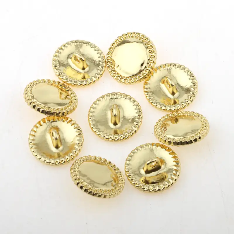 Gold 1 holes Metal Button for Overcoat buy garments accessories in bulk from China wholesaler at wholesale price free worldwide shipping Alibaba
