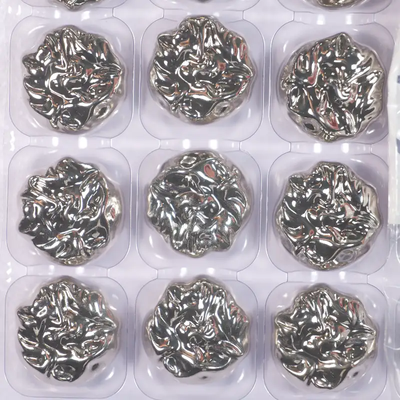 grey 1 holes Metal Button for Blouse buy garments accessories in bulk from China wholesaler at wholesale price free worldwide shipping Alibaba